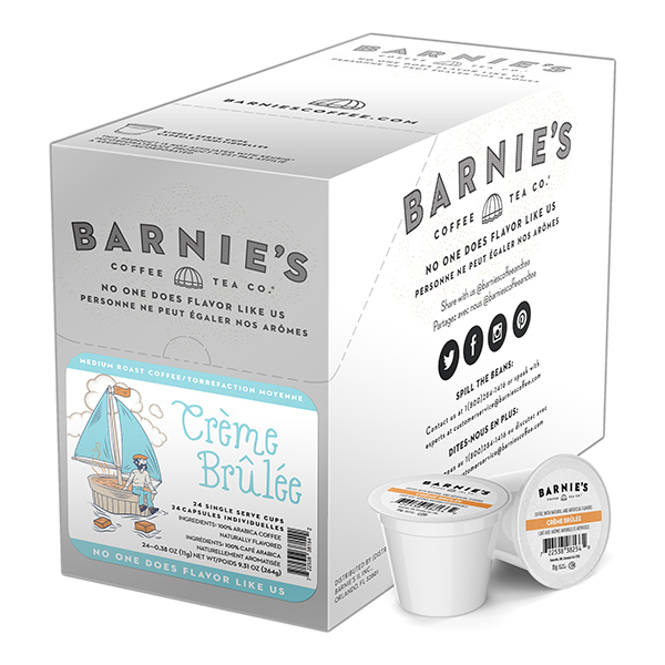 Barnies Coffee Créme Brulée, Single Serve Cup, PK96 SNBA328154